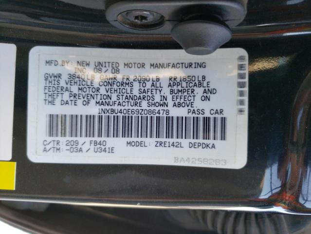 Photo 11 VIN: 1NXBU40E69Z086478 - TOYOTA COROLLA BA 