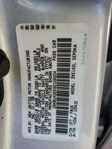 Photo 11 VIN: 1NXBU40E69Z126204 - TOYOTA COROLLA 