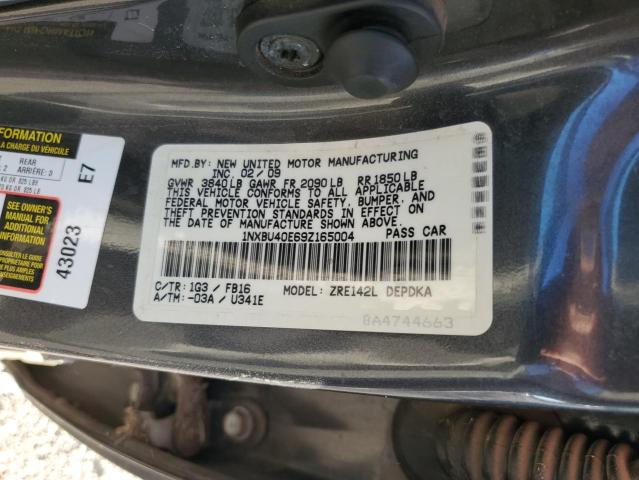 Photo 11 VIN: 1NXBU40E69Z165004 - TOYOTA COROLLA 