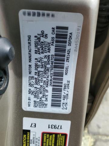 Photo 11 VIN: 1NXBU40E79Z046703 - TOYOTA COROLLA 