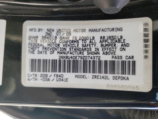 Photo 9 VIN: 1NXBU40E79Z074372 - TOYOTA COROLLA BA 