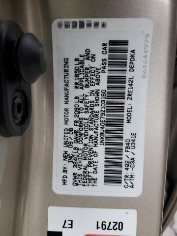 Photo 11 VIN: 1NXBU40E79Z103160 - TOYOTA COROLLA BA 