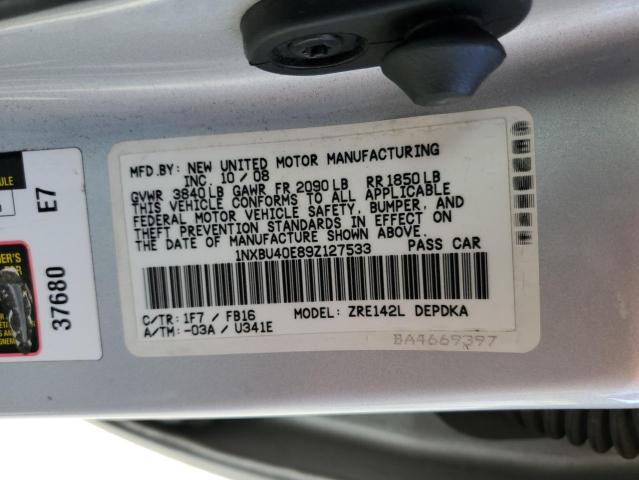 Photo 11 VIN: 1NXBU40E89Z127533 - TOYOTA COROLLA 