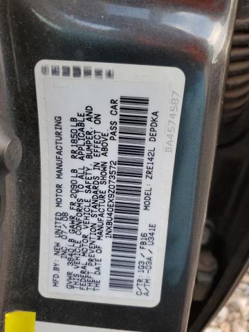 Photo 12 VIN: 1NXBU40EX9Z073572 - TOYOTA COROLLA LE 