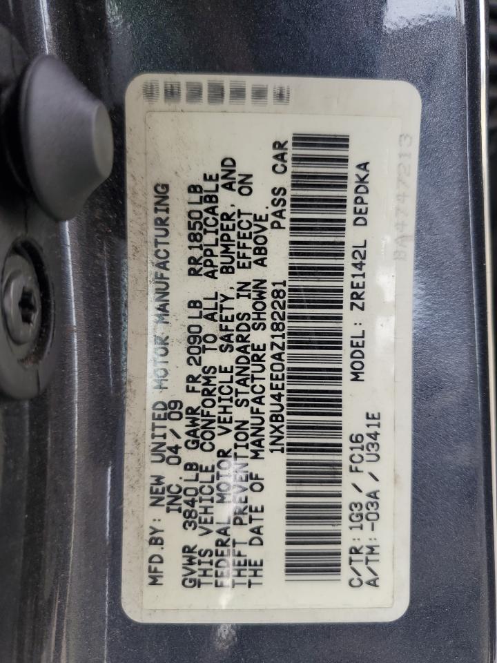 Photo 12 VIN: 1NXBU4EE0AZ182281 - TOYOTA COROLLA 