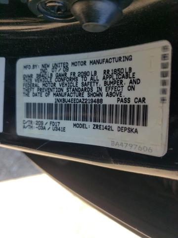 Photo 12 VIN: 1NXBU4EE0AZ219488 - TOYOTA COROLLA BA 