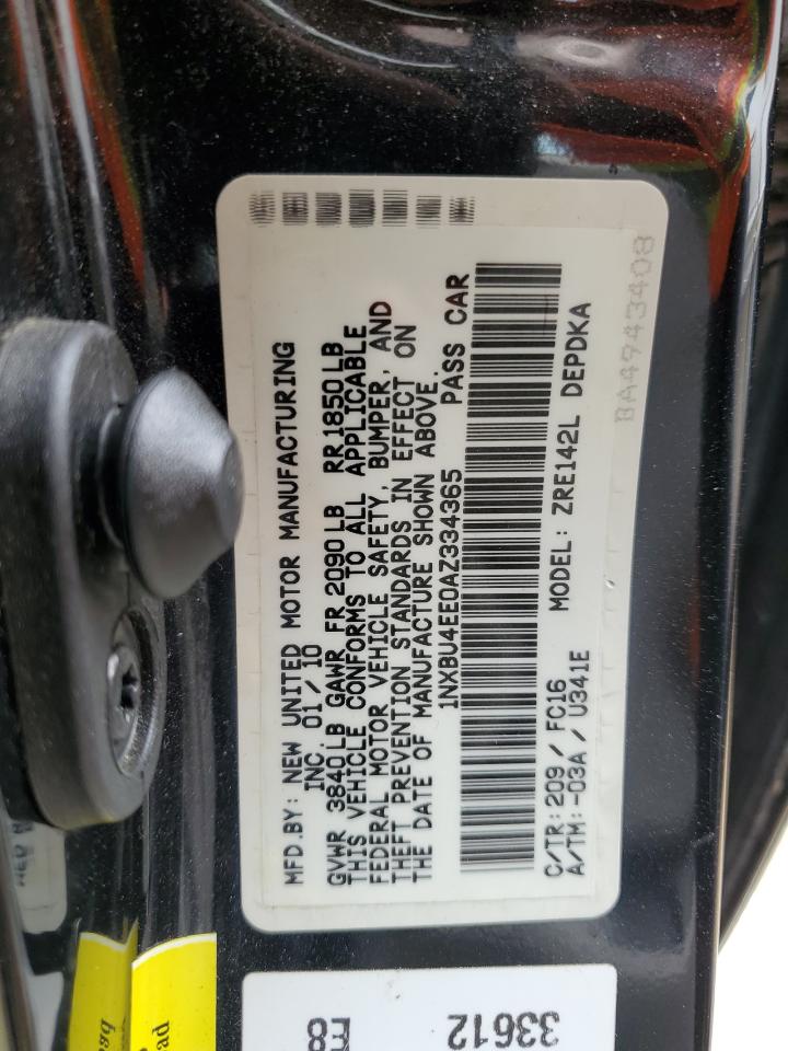 Photo 11 VIN: 1NXBU4EE0AZ334365 - TOYOTA COROLLA 