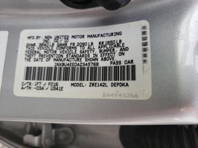 Photo 11 VIN: 1NXBU4EE0AZ345768 - TOYOTA COROLLA BA 