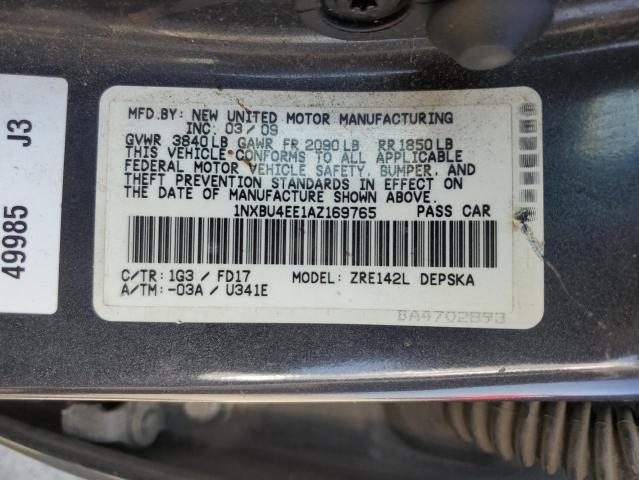 Photo 12 VIN: 1NXBU4EE1AZ169765 - TOYOTA COROLLA 