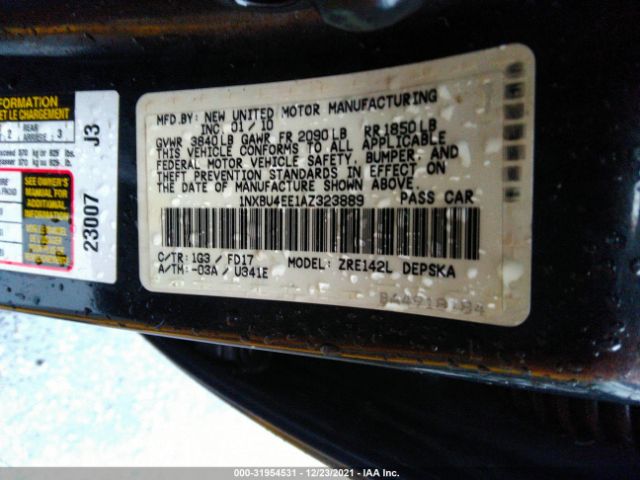 Photo 8 VIN: 1NXBU4EE1AZ323889 - TOYOTA COROLLA 