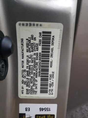 Photo 12 VIN: 1NXBU4EE2AZ182069 - TOYOTA COROLLA BA 