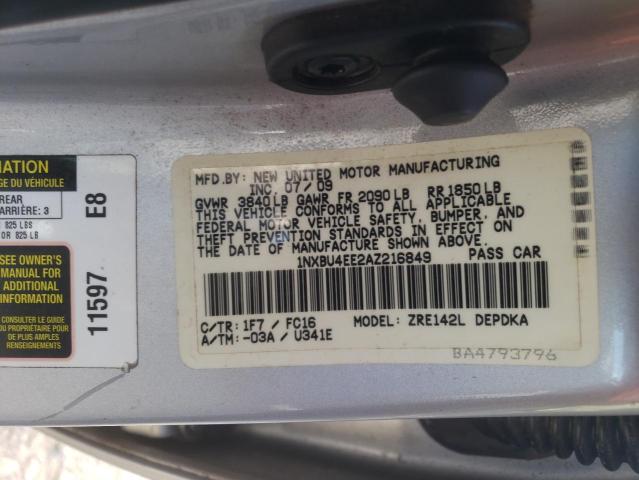 Photo 9 VIN: 1NXBU4EE2AZ216849 - TOYOTA COROLLA BA 