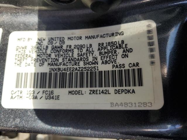 Photo 11 VIN: 1NXBU4EE2AZ252251 - TOYOTA COROLLA 