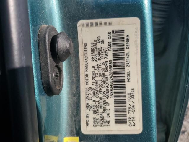 Photo 12 VIN: 1NXBU4EE2AZ299893 - TOYOTA COROLLA 