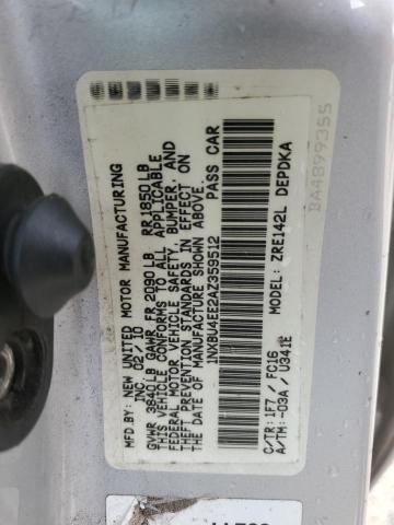 Photo 11 VIN: 1NXBU4EE2AZ359512 - TOYOTA COROLLA 