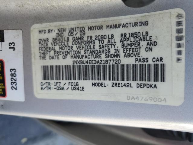 Photo 11 VIN: 1NXBU4EE3AZ187720 - TOYOTA COROLLA BA 