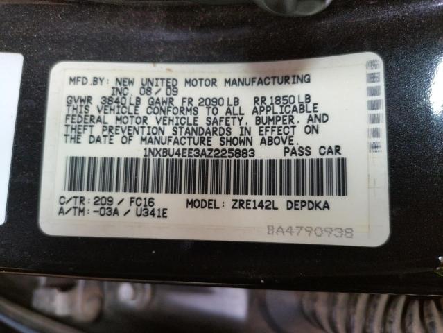 Photo 11 VIN: 1NXBU4EE3AZ225883 - TOYOTA COROLLA BA 