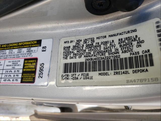 Photo 9 VIN: 1NXBU4EE3AZ227262 - TOYOTA COROLLA BA 