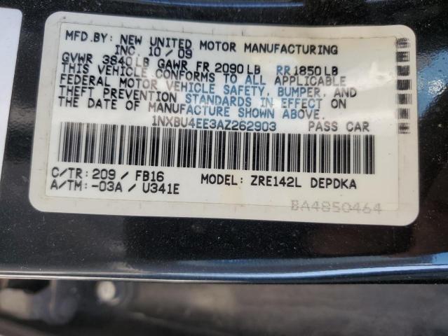 Photo 11 VIN: 1NXBU4EE3AZ262903 - TOYOTA COROLLA BA 