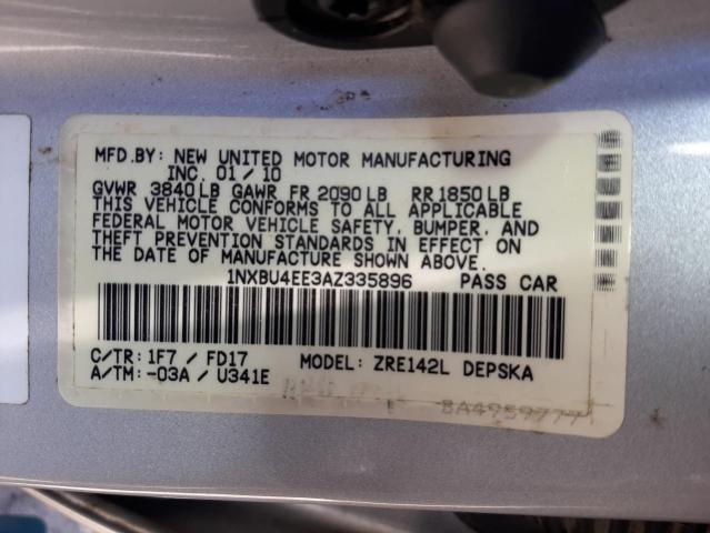 Photo 11 VIN: 1NXBU4EE3AZ335896 - TOYOTA COROLLA 