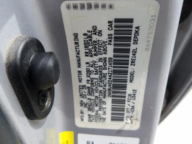 Photo 9 VIN: 1NXBU4EE4AZ171459 - TOYOTA COROLLA BA 