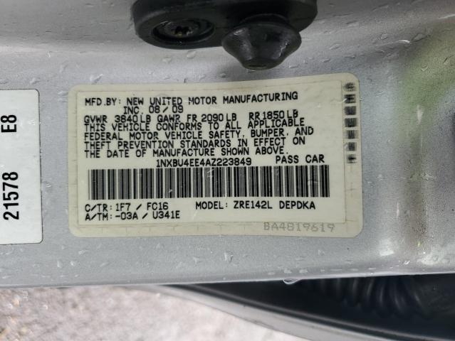 Photo 11 VIN: 1NXBU4EE4AZ223849 - TOYOTA COROLLA 