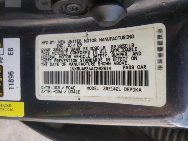 Photo 9 VIN: 1NXBU4EE4AZ262814 - TOYOTA COROLLA BA 