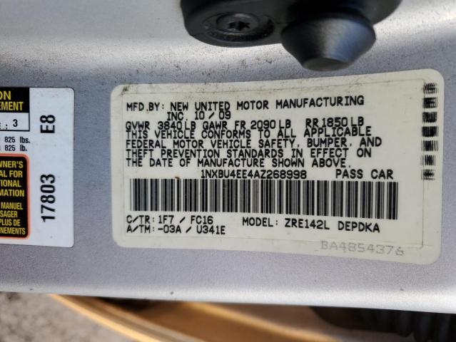 Photo 11 VIN: 1NXBU4EE4AZ268998 - TOYOTA COROLLA BA 