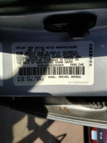 Photo 11 VIN: 1NXBU4EE4AZ294503 - TOYOTA COROLLA 