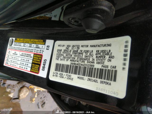 Photo 8 VIN: 1NXBU4EE4AZ310389 - TOYOTA COROLLA 