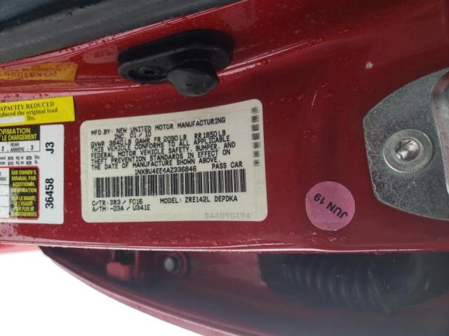 Photo 11 VIN: 1NXBU4EE4AZ336846 - TOYOTA COROLLA BA 