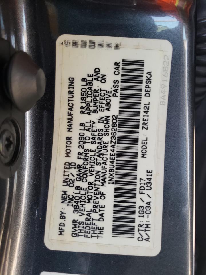 Photo 11 VIN: 1NXBU4EE4AZ362802 - TOYOTA COROLLA 