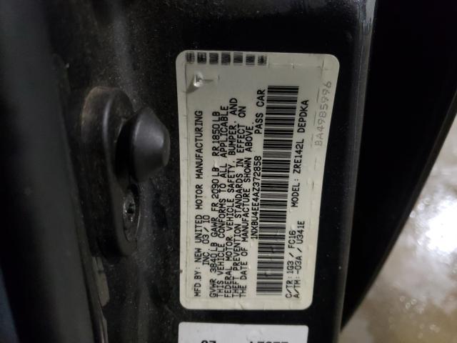 Photo 9 VIN: 1NXBU4EE4AZ372858 - TOYOTA COROLLA BA 