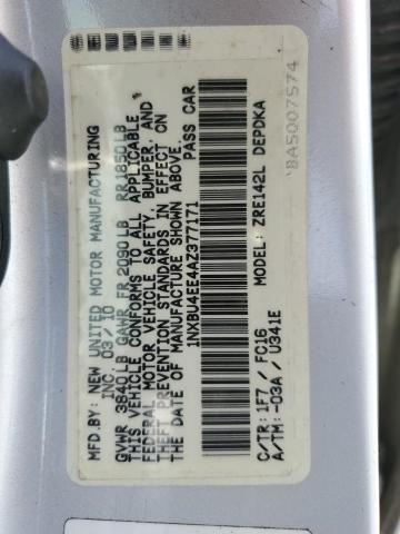 Photo 11 VIN: 1NXBU4EE4AZ377171 - TOYOTA COROLLA BA 