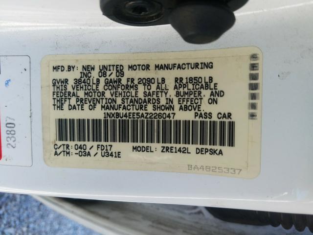 Photo 9 VIN: 1NXBU4EE5AZ226047 - TOYOTA COROLLA BA 