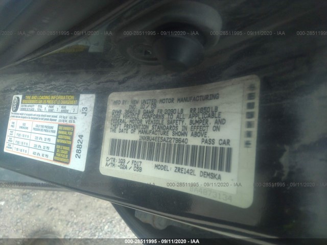 Photo 8 VIN: 1NXBU4EE5AZ279640 - TOYOTA COROLLA 