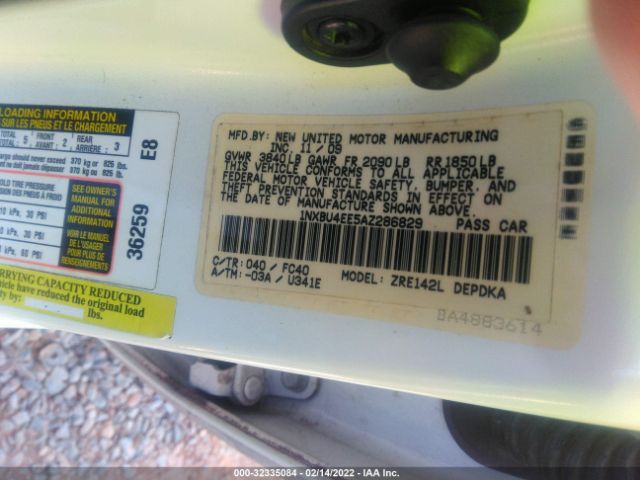 Photo 8 VIN: 1NXBU4EE5AZ286829 - TOYOTA COROLLA 