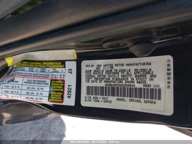 Photo 8 VIN: 1NXBU4EE5AZ293845 - TOYOTA COROLLA 