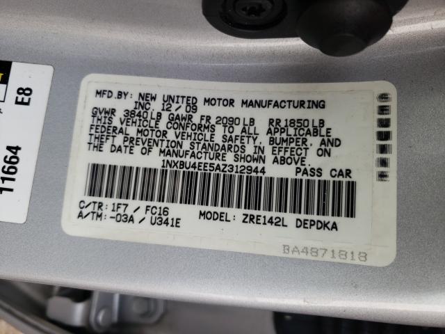 Photo 9 VIN: 1NXBU4EE5AZ312944 - TOYOTA COROLLA BA 