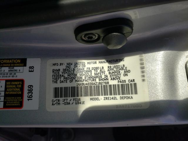 Photo 9 VIN: 1NXBU4EE6AZ182768 - TOYOTA COROLLA BA 