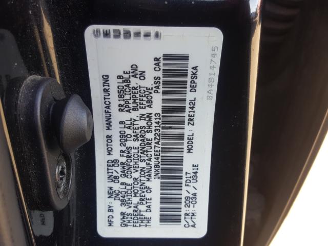 Photo 9 VIN: 1NXBU4EE7AZ231413 - TOYOTA COROLLA BA 