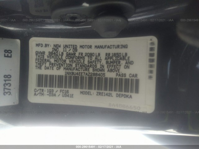 Photo 8 VIN: 1NXBU4EE7AZ288405 - TOYOTA COROLLA 