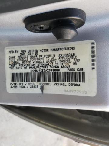 Photo 9 VIN: 1NXBU4EE7AZ379688 - TOYOTA COROLLA BA 