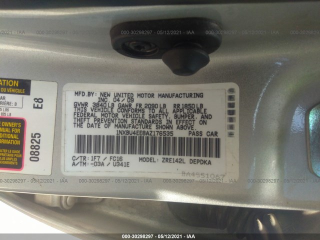 Photo 8 VIN: 1NXBU4EE8AZ176535 - TOYOTA COROLLA 