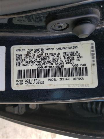 Photo 9 VIN: 1NXBU4EE8AZ185185 - TOYOTA COROLLA BA 