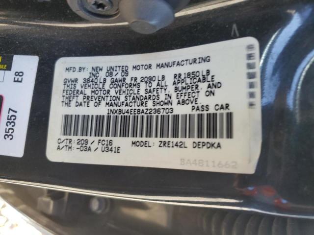 Photo 9 VIN: 1NXBU4EE8AZ236703 - TOYOTA COROLLA BA 