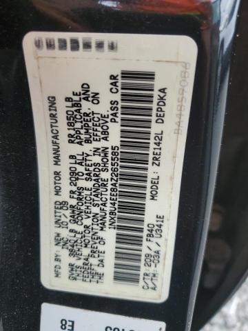 Photo 11 VIN: 1NXBU4EE8AZ265585 - TOYOTA COROLLA BA 