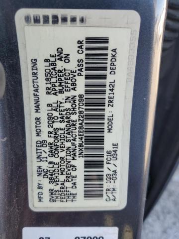 Photo 11 VIN: 1NXBU4EE8AZ287098 - TOYOTA COROLLA 