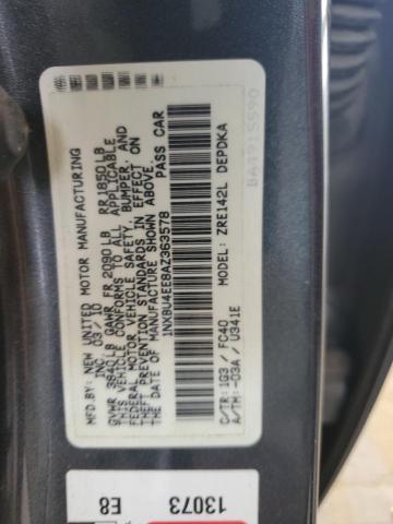 Photo 11 VIN: 1NXBU4EE8AZ363578 - TOYOTA COROLLA 