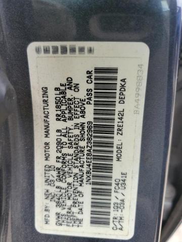 Photo 11 VIN: 1NXBU4EE8AZ382969 - TOYOTA COROLLA BA 